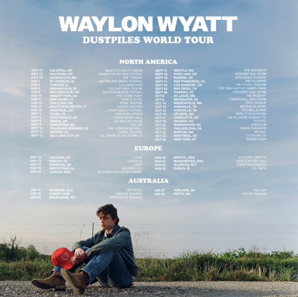 Flyer for Waylon Wyatt - Dustpiles World Tour