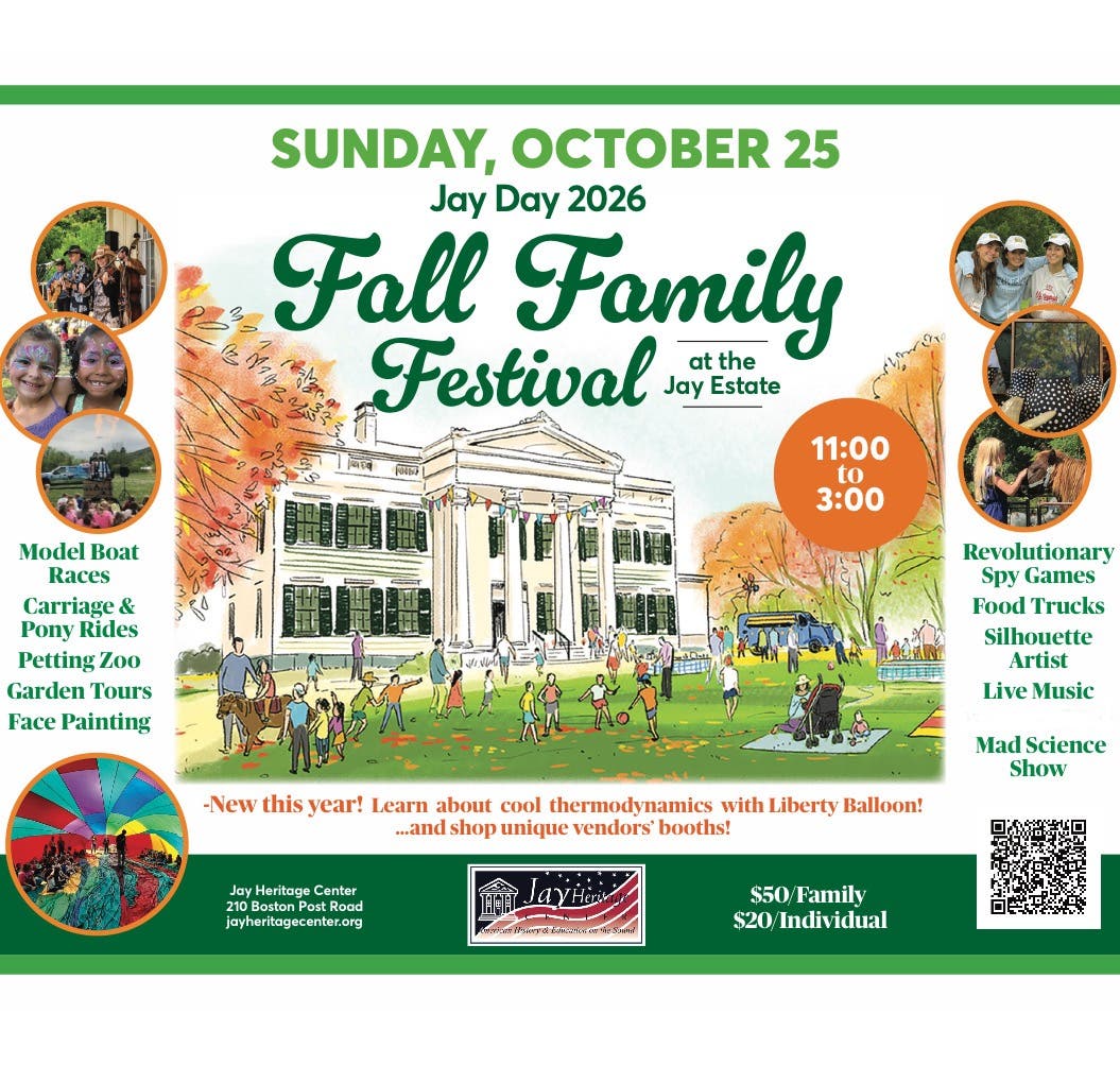 Flyer for Fall Family Festival at the Jay Estate