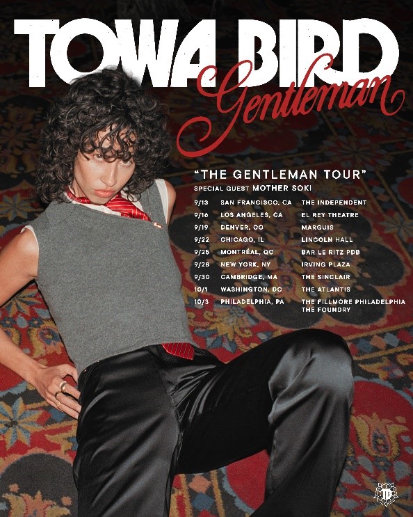 Flyer for Towa Bird: The Gentleman Tour with Mother Soki