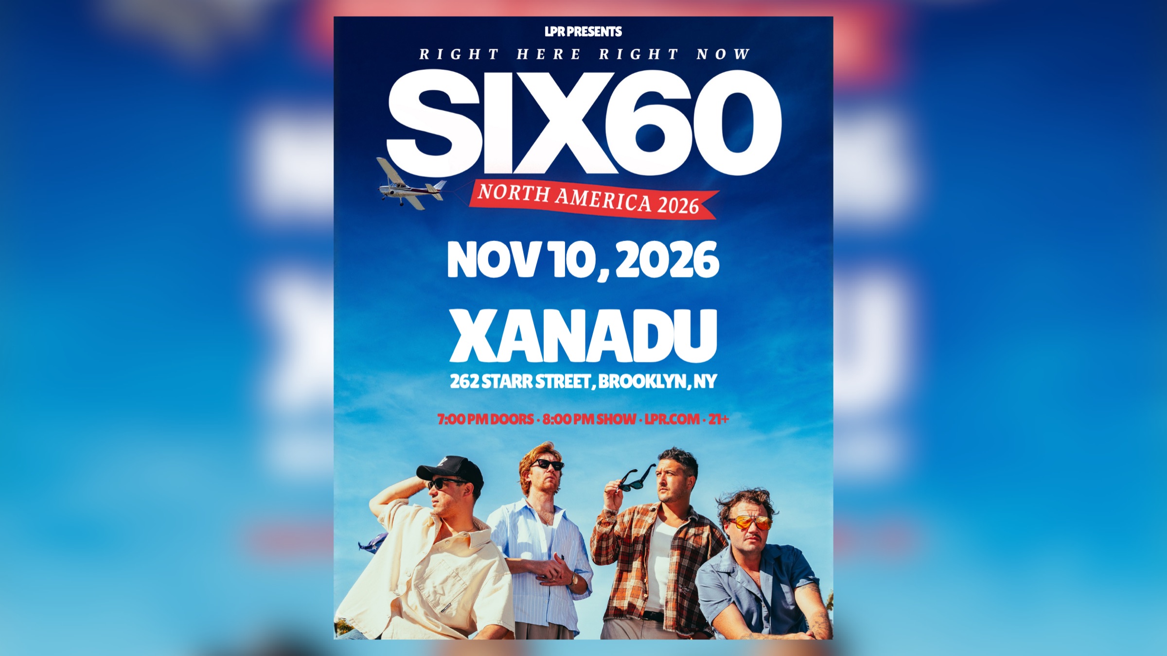 Flyer for Six60