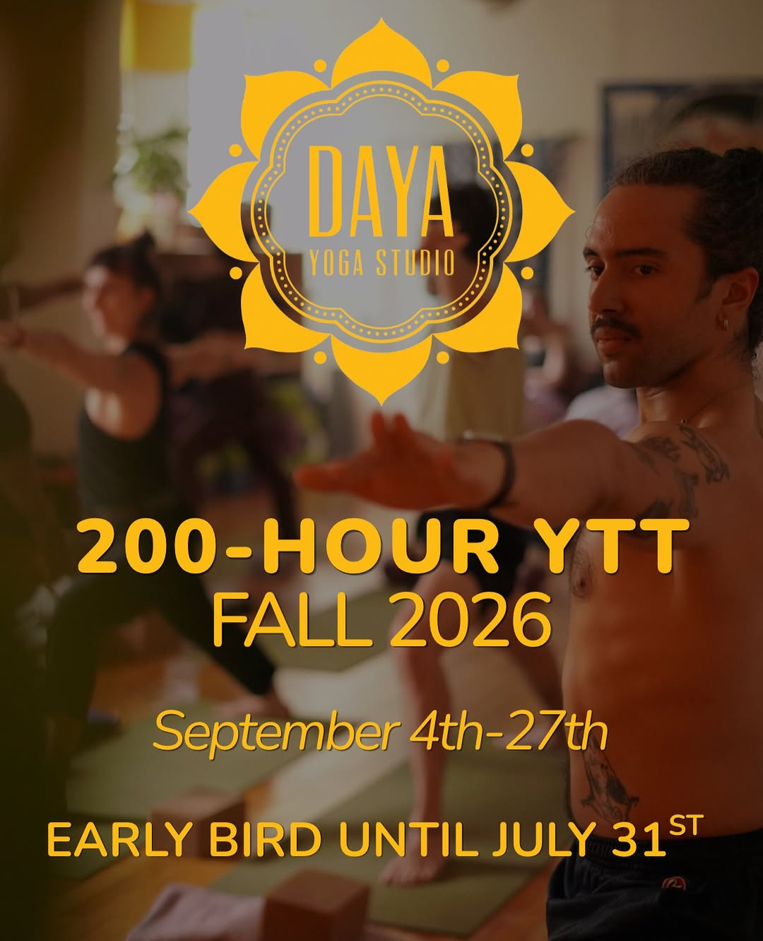 Flyer for 200-Hour Yoga Teacher Training