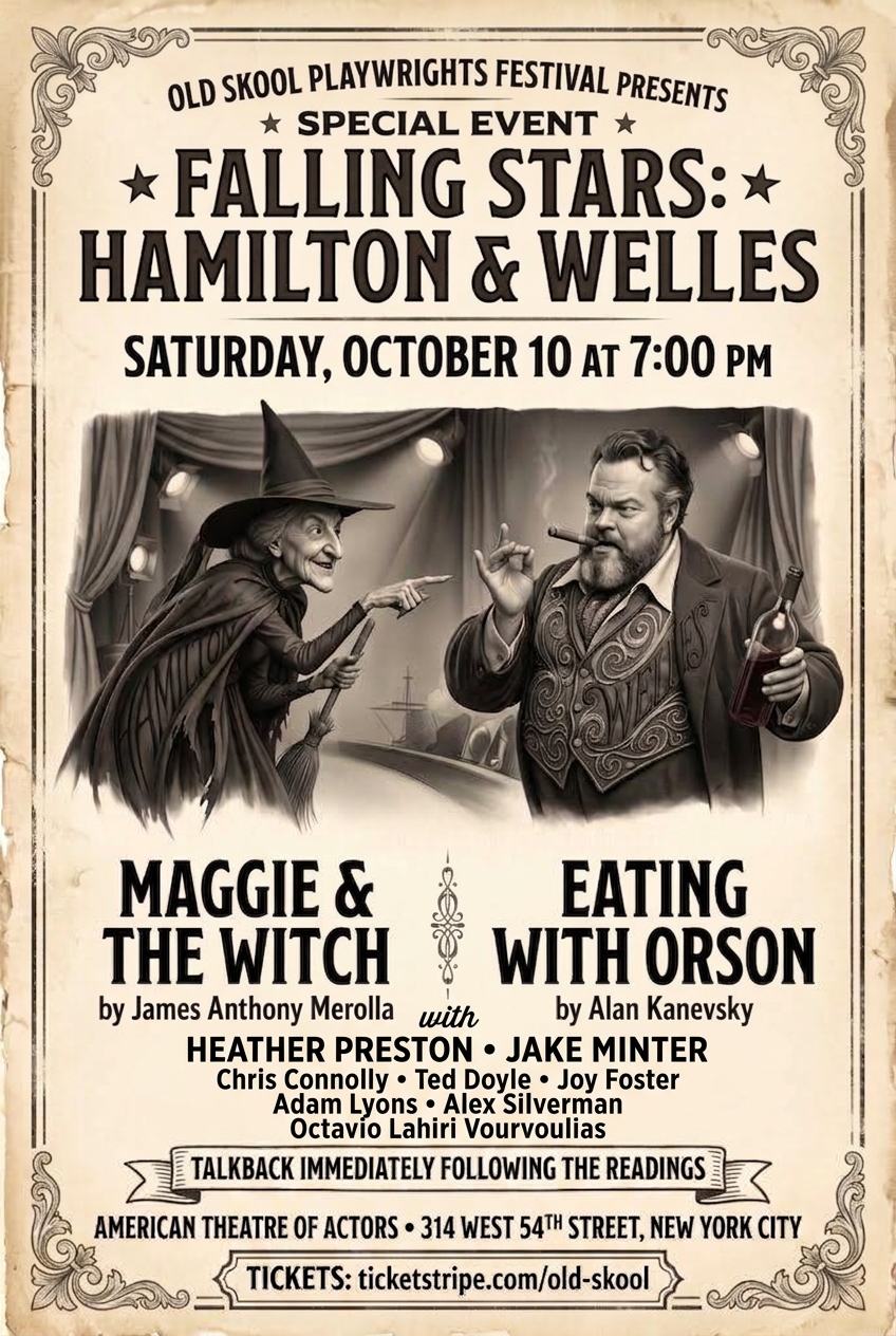 Flyer for Falling Stars: Hamilton & Welles