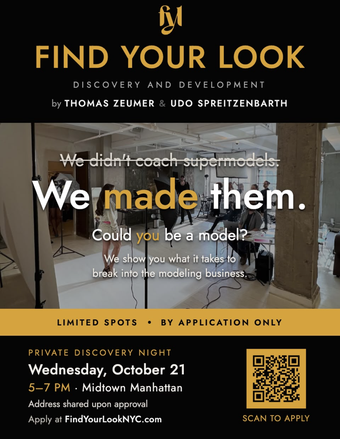 Flyer for FIND YOUR LOOK Discovery and Development