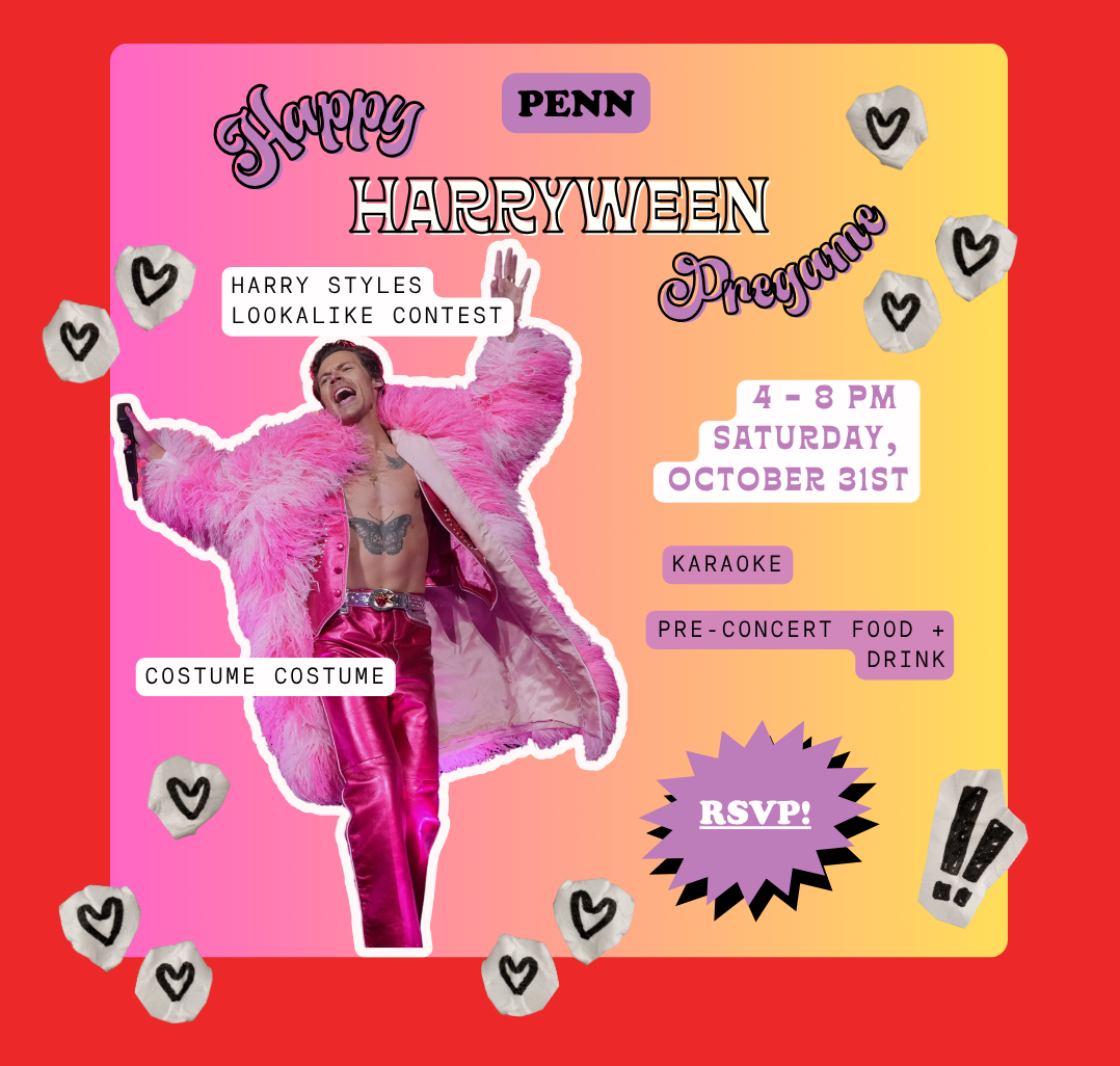 Flyer for Happy HARRYWEEN Pregame (Harry Styles Lookalike Contest)