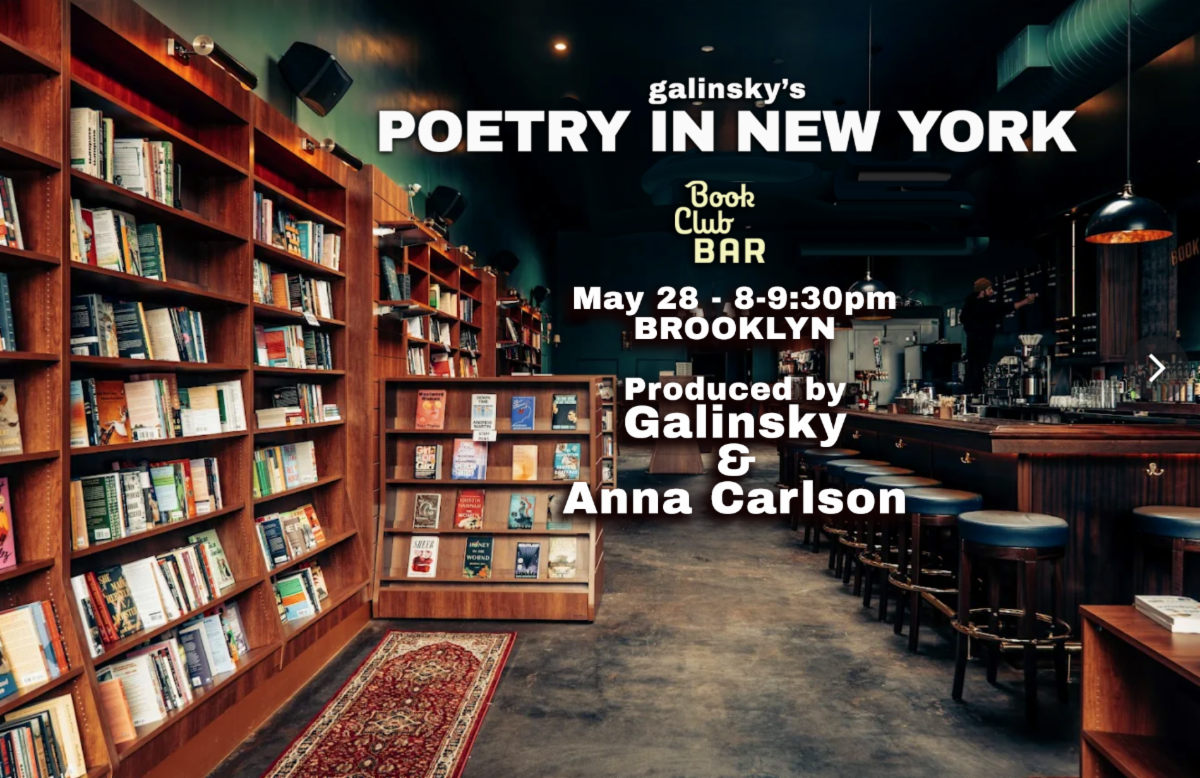 Flyer for galinsky's POETRY IN NEW YORK