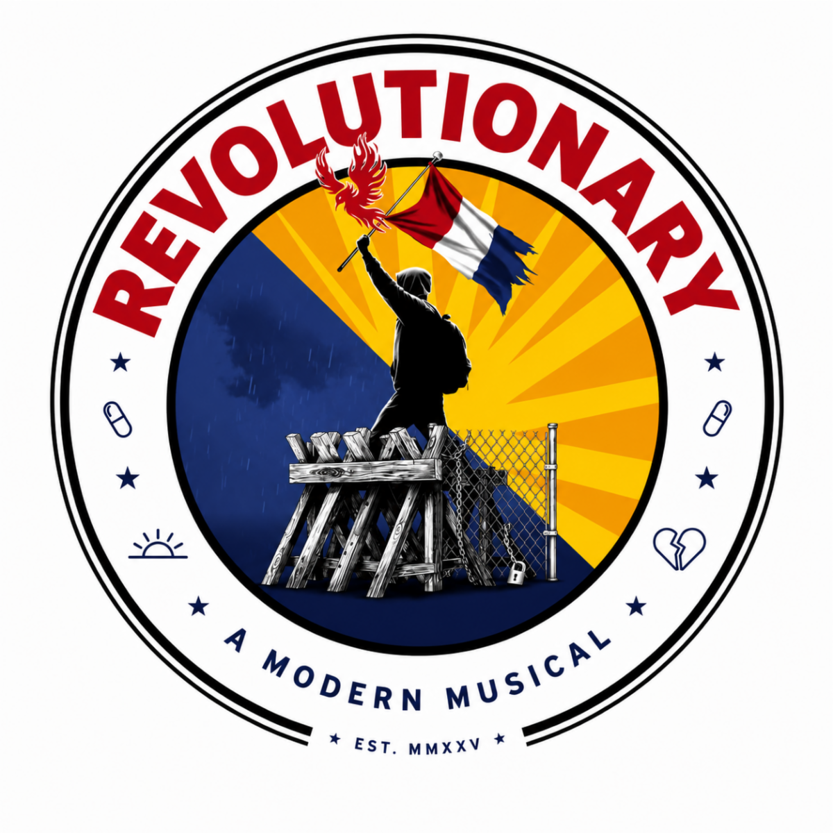 Flyer for REVOLUTIONARY, THE MUSICAL (Official Premiere Run at MITF)