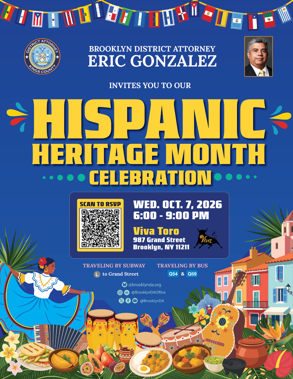 Flyer for Hispanic Heritage Month Celebration