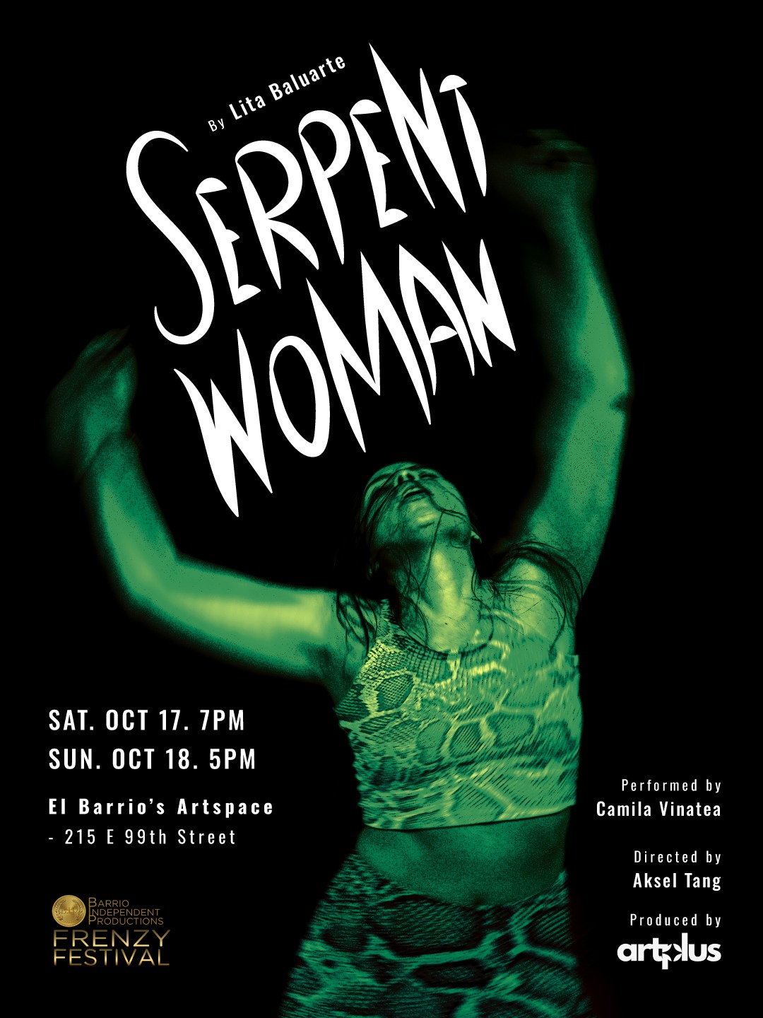 Flyer for SERPENT WOMAN