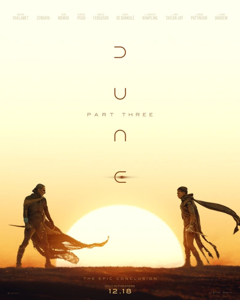 Flyer for DUNE: PART THREE Insider Screening