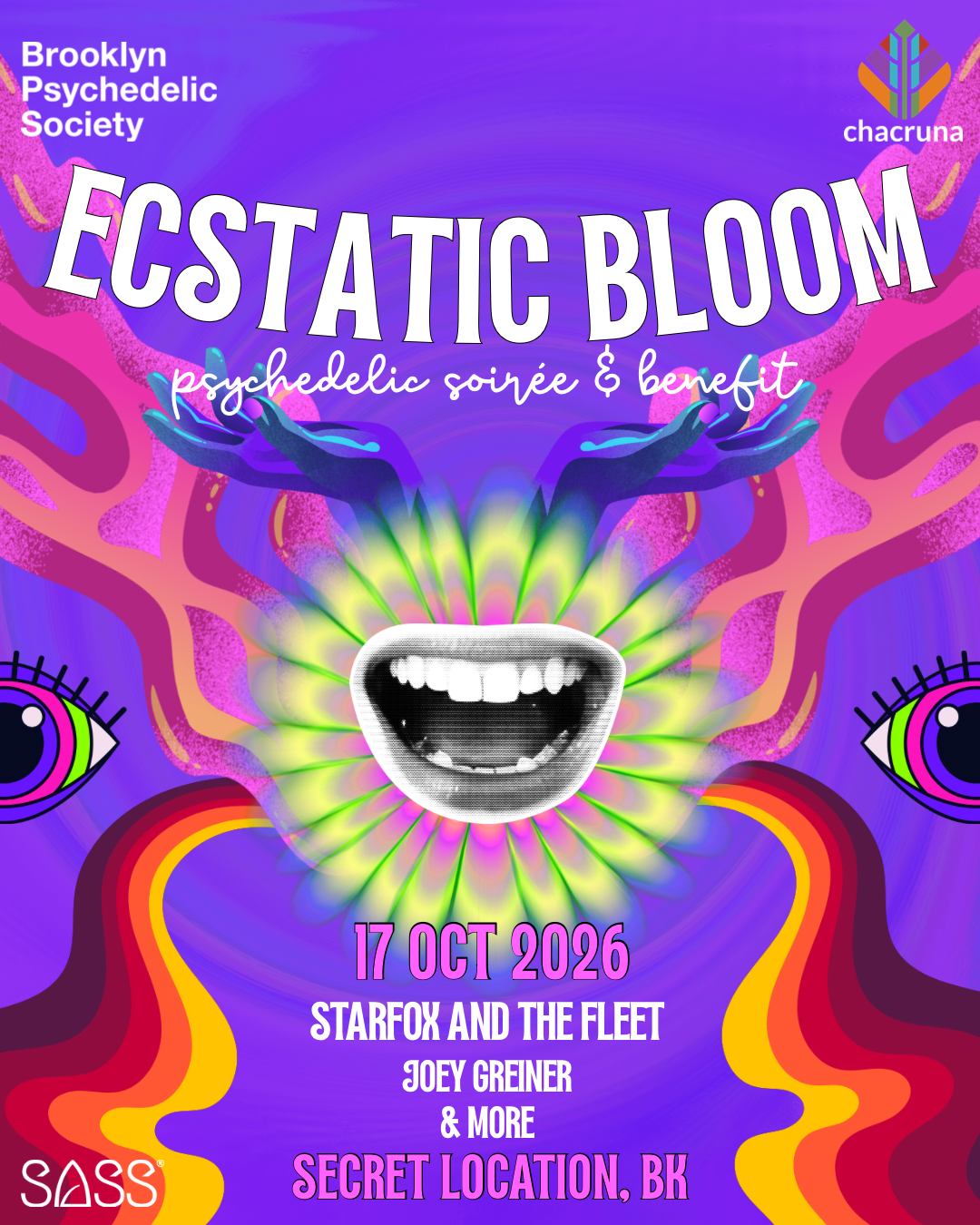 Flyer for ECSTATIC BLOOM