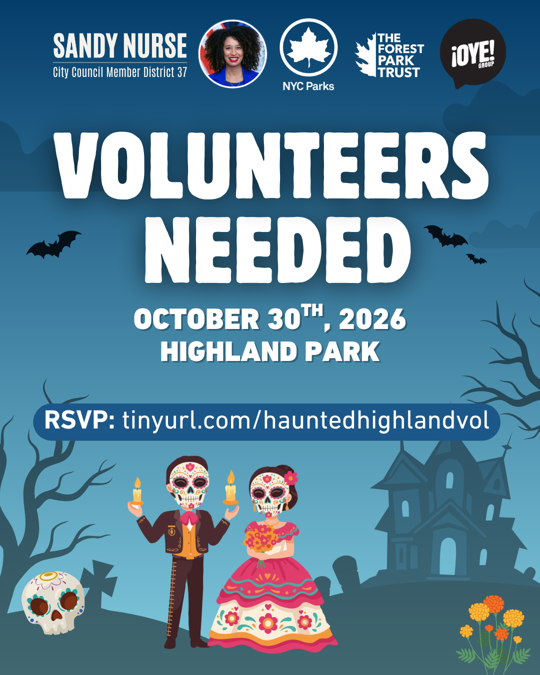 Flyer for Volunteers Needed - Highland Park