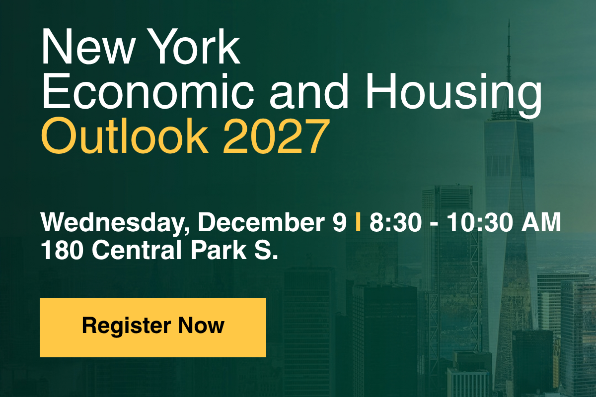 Flyer for New York Economic and Housing Outlook 2027