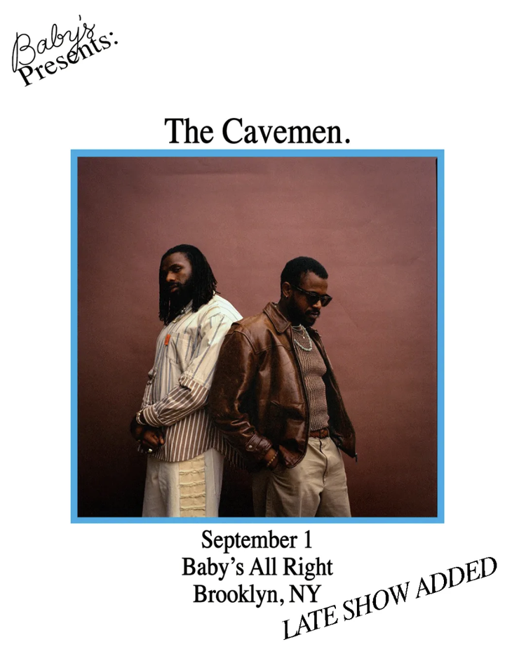 Flyer for The Cavemen.