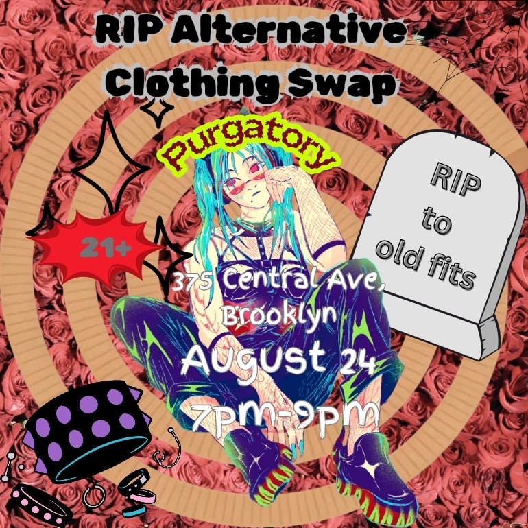 Flyer for RIP Alternative Clothing Swap