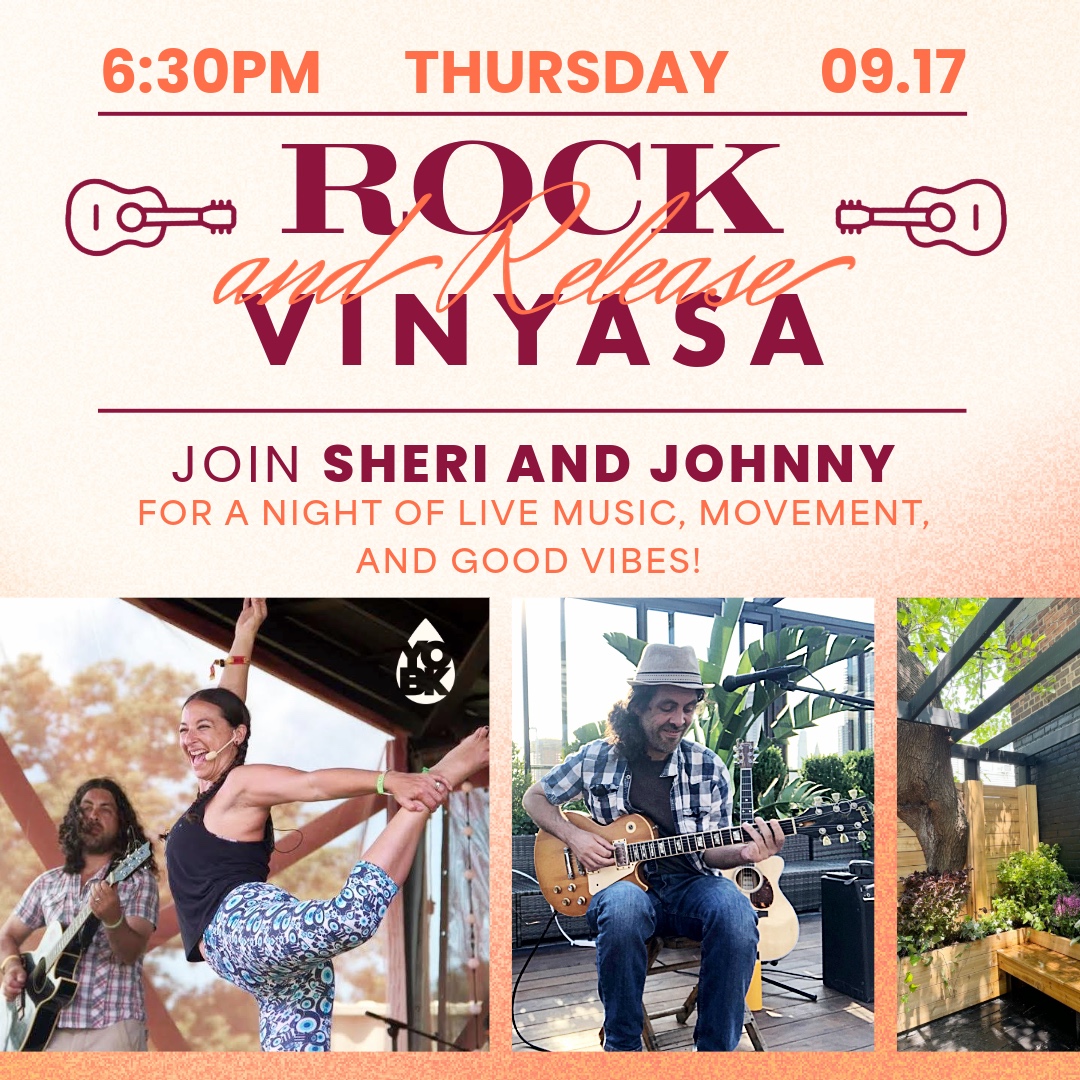 Flyer for Rock and Release Vinyasa
