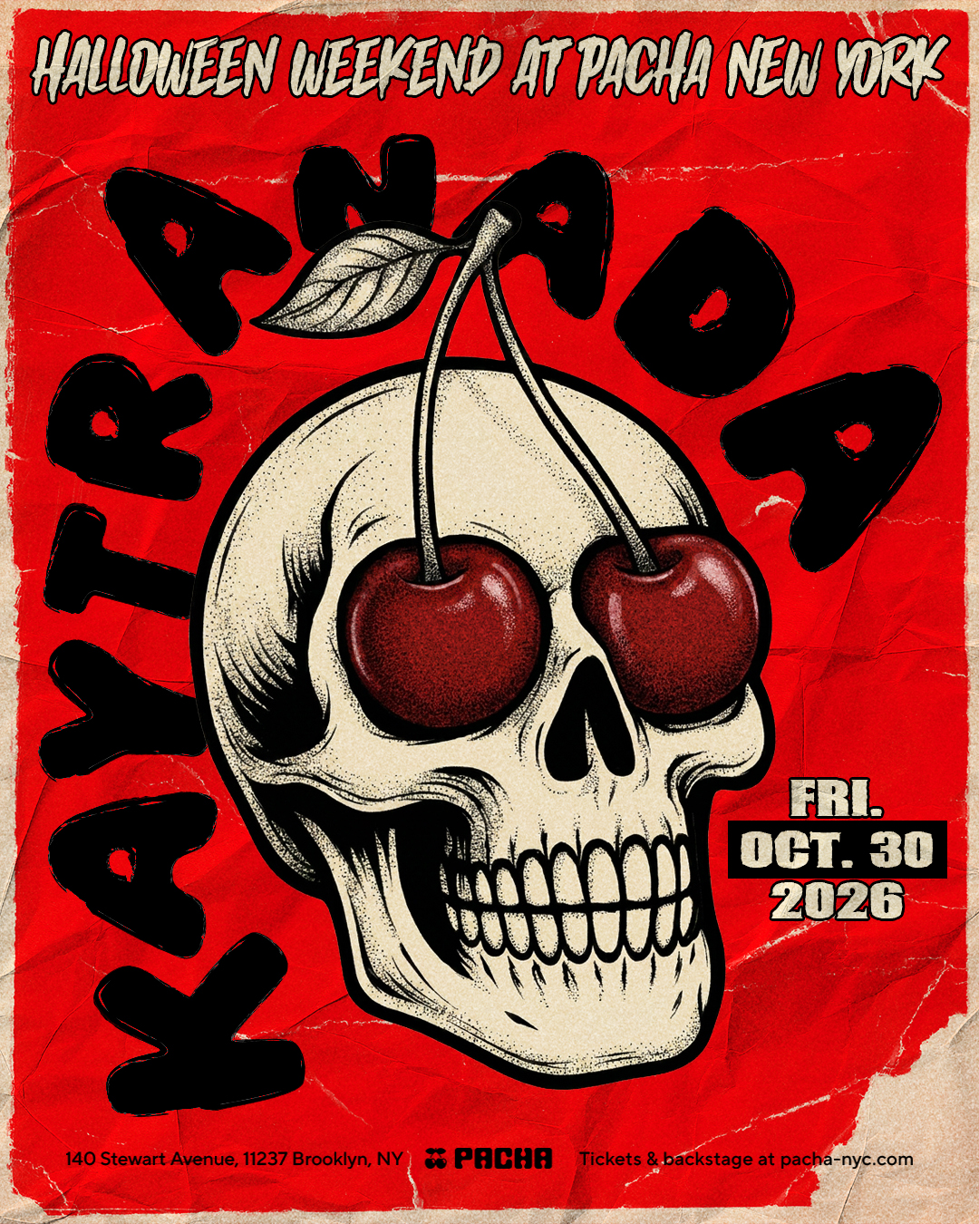 Flyer for Kaytranada on Halloween Weekend