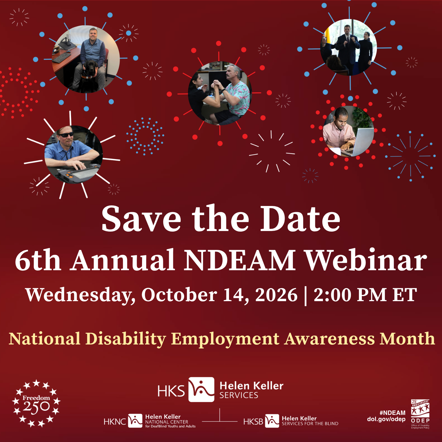 Flyer for 6th Annual NDEAM Webinar