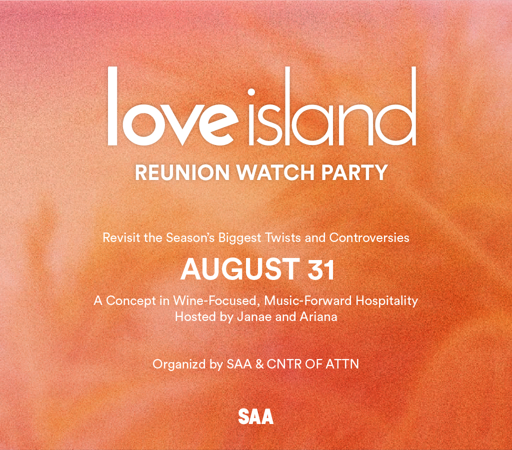 Flyer for Love Island Reunion Watch Party
