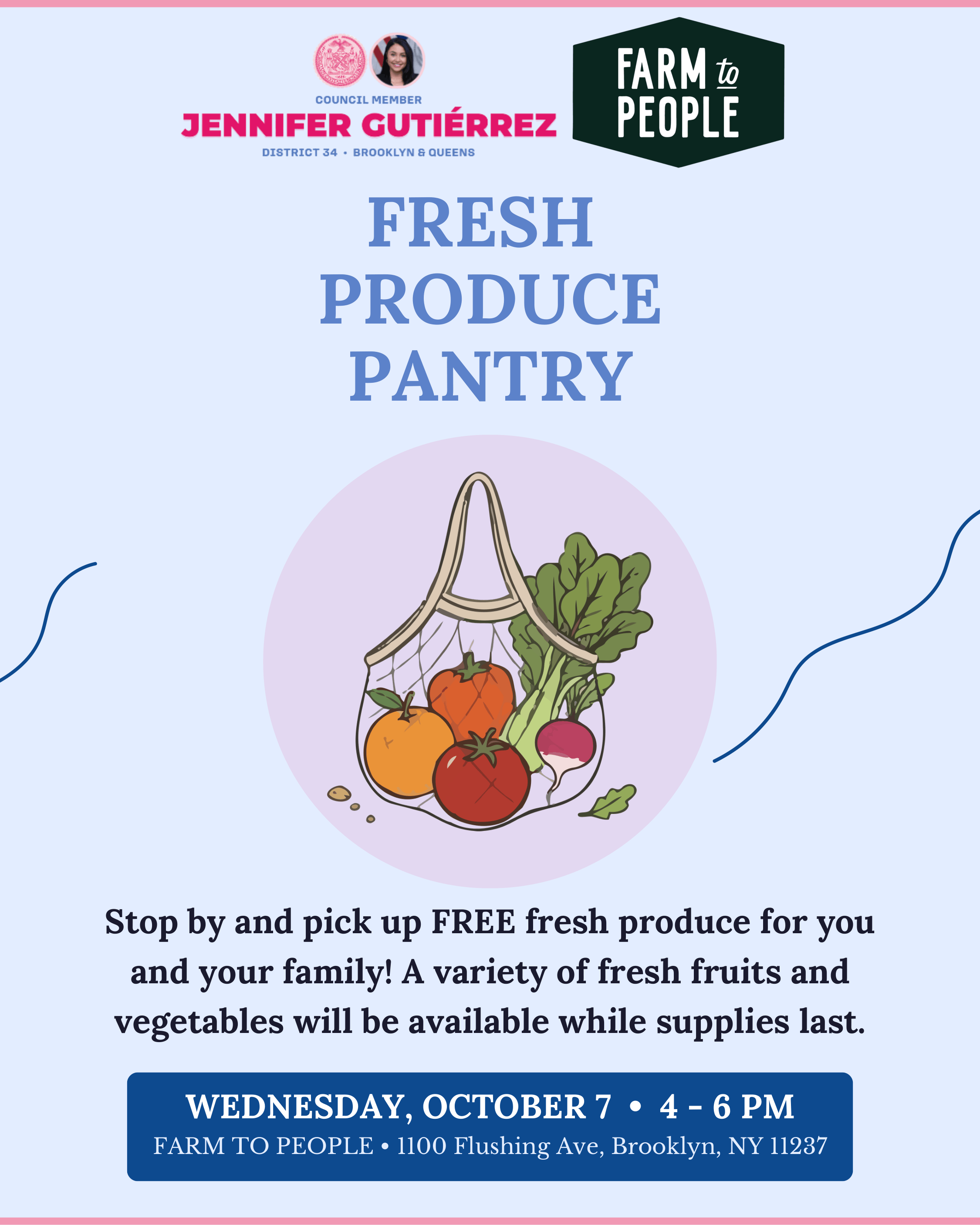 Flyer for Fresh Produce Pantry