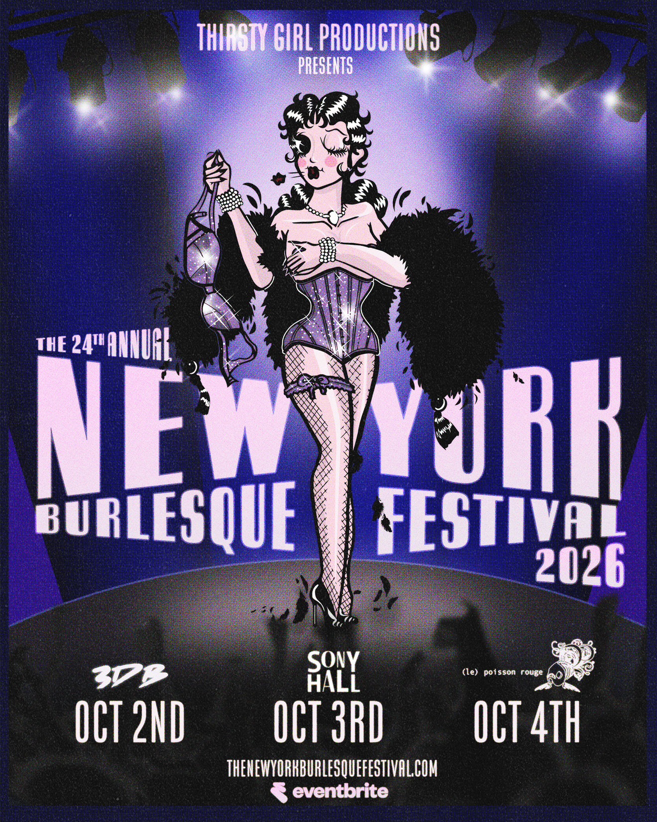 Flyer for The 24th Annual New York Burlesque Festival