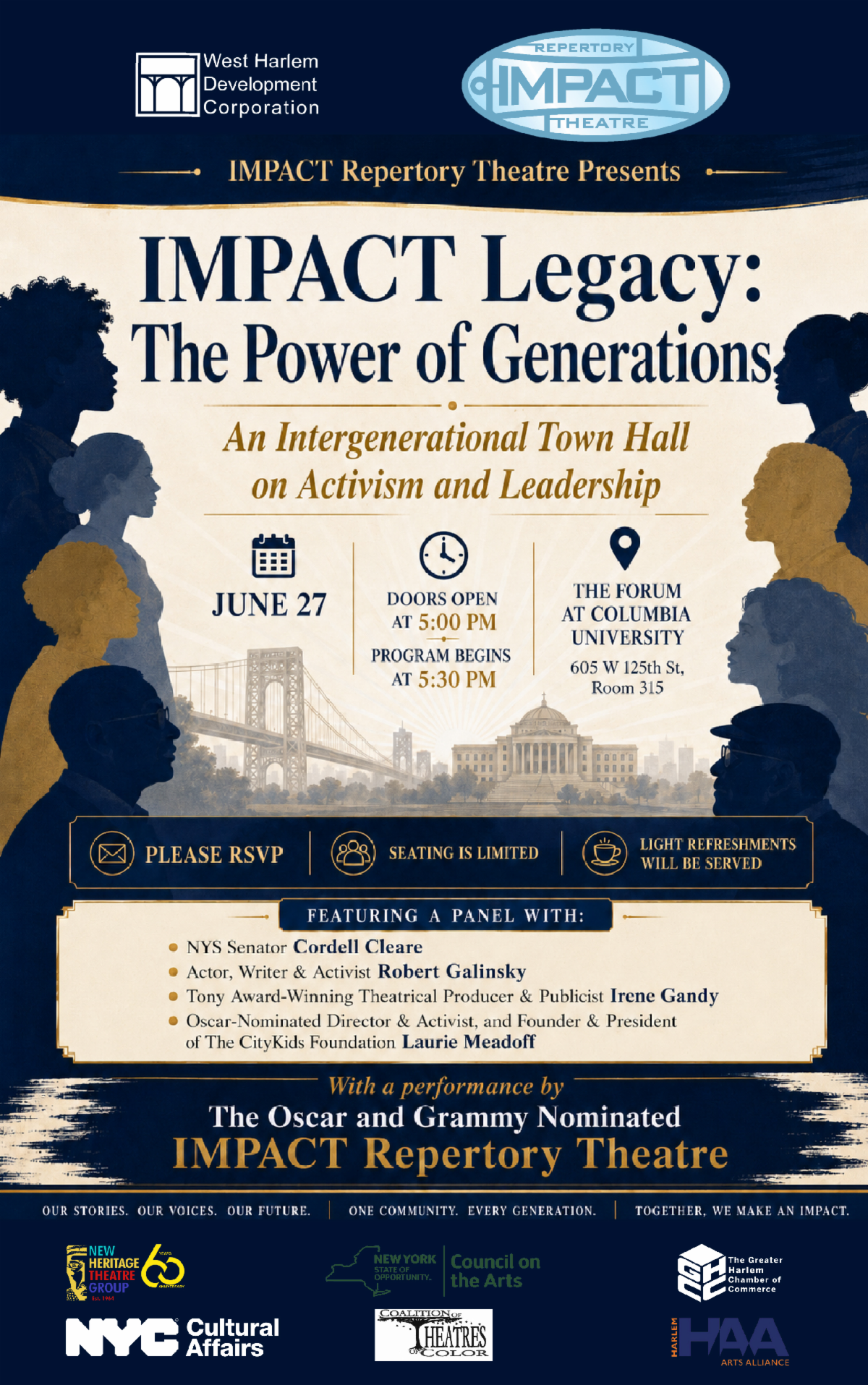 Flyer for IMPACT Legacy: The Power of Generations