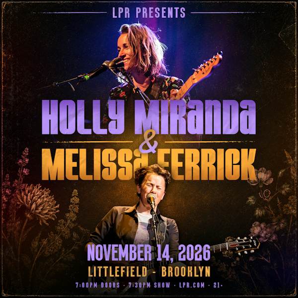 Flyer for Holly Miranda & Melissa Ferrick