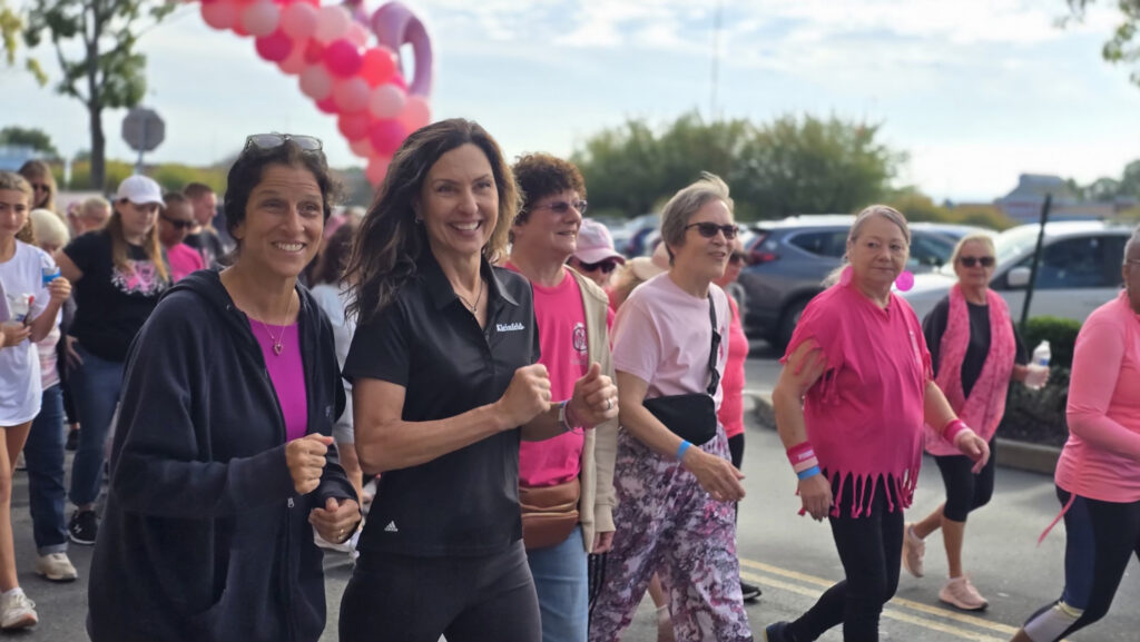 Flyer for North Fork Breast Health Coalition's 5K Walk for Breast Cancer Awareness