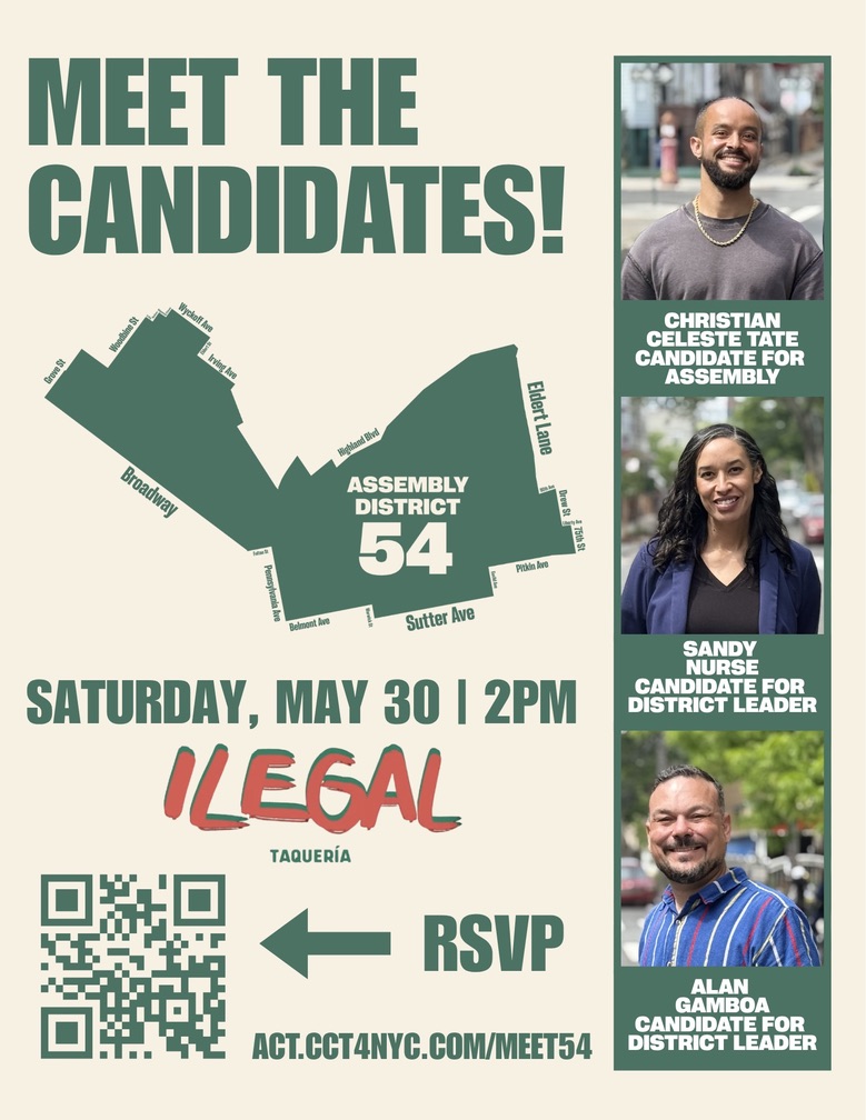 Flyer for Meet the Candidates!