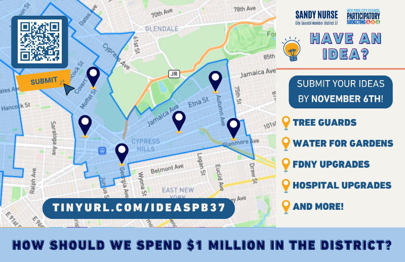 Flyer for Participatory Budgeting Idea Submission Deadline