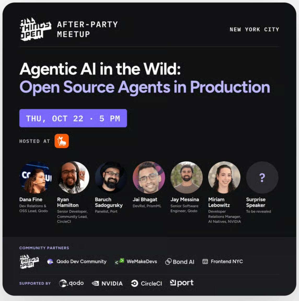 Flyer for Agentic AI in the Wild: Open Source Agents in Production