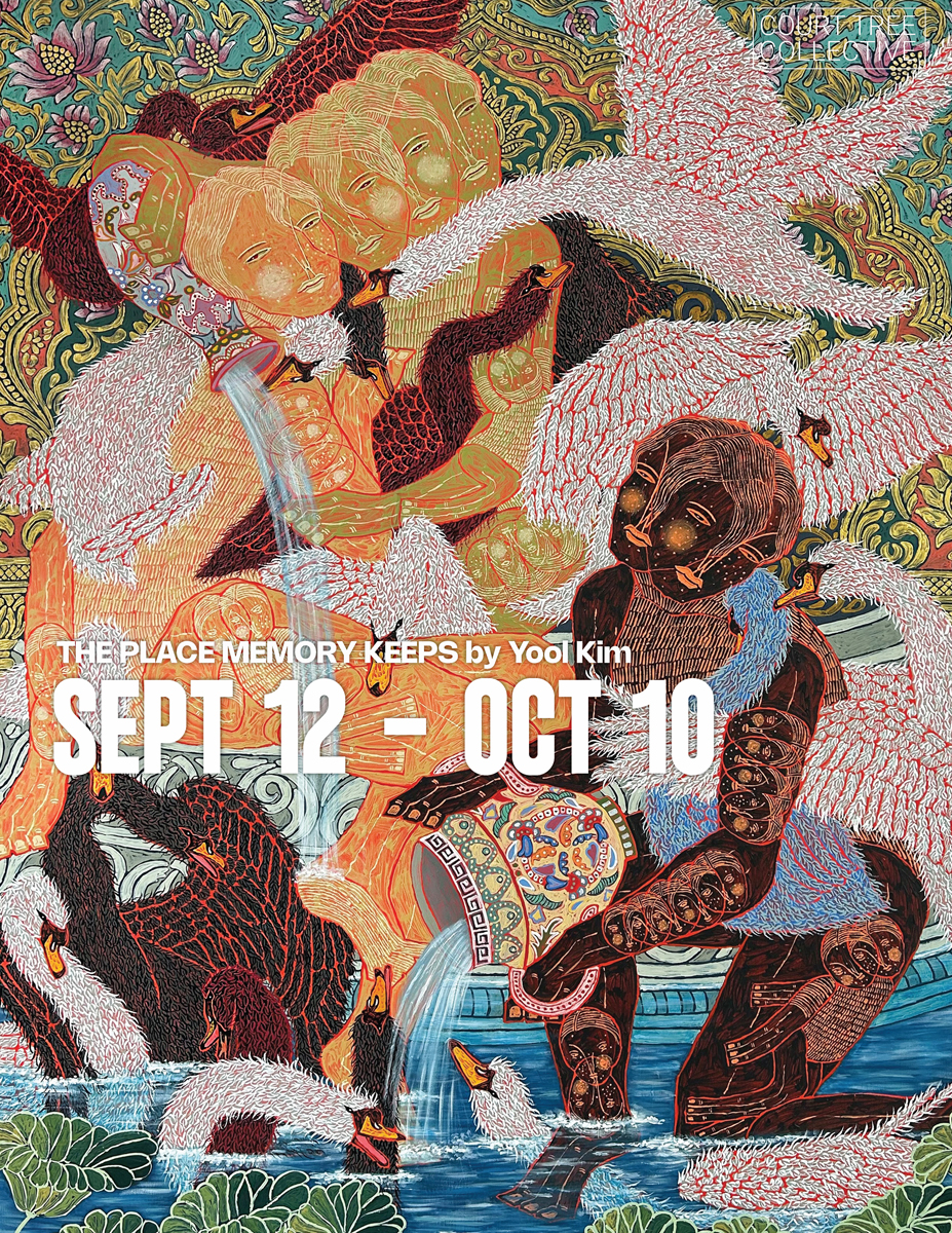 Flyer for Opening Reception: Yool Kim Solo Exhibition 'The Place Memory Keeps'