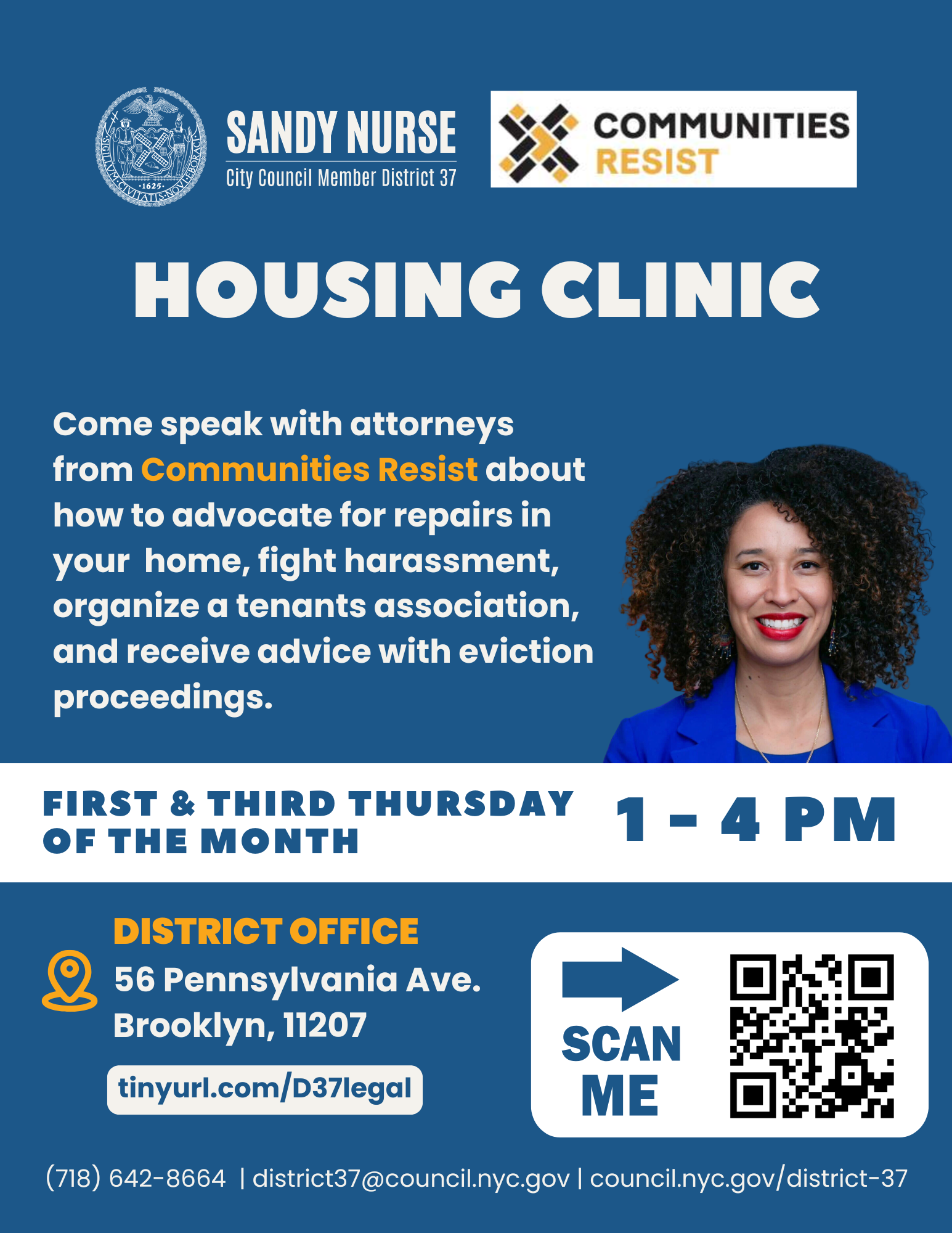 Flyer for Housing Clinic