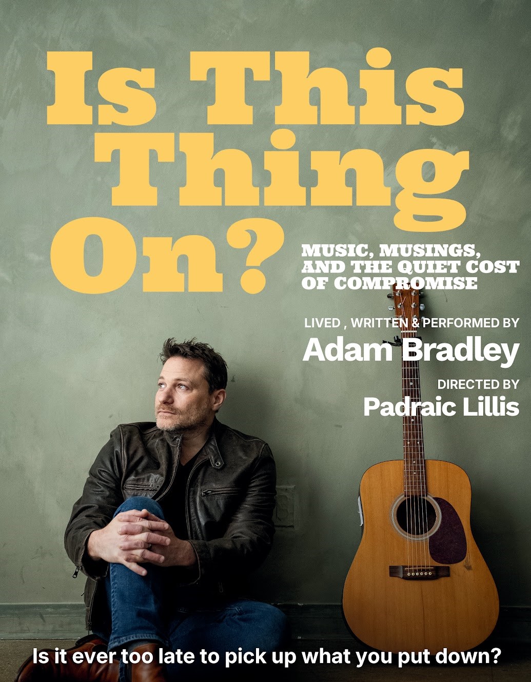 Flyer for Is This Thing On? by Adam Bradley