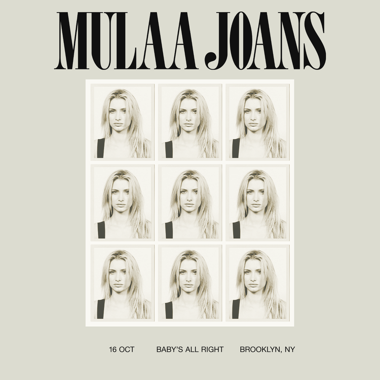 Flyer for MULAA JOANS