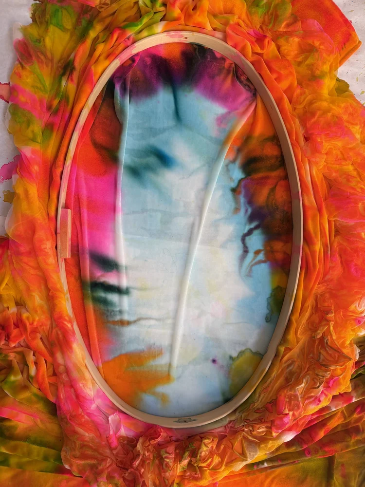 Flyer for Artist Reception & Performance for Residual Worlds