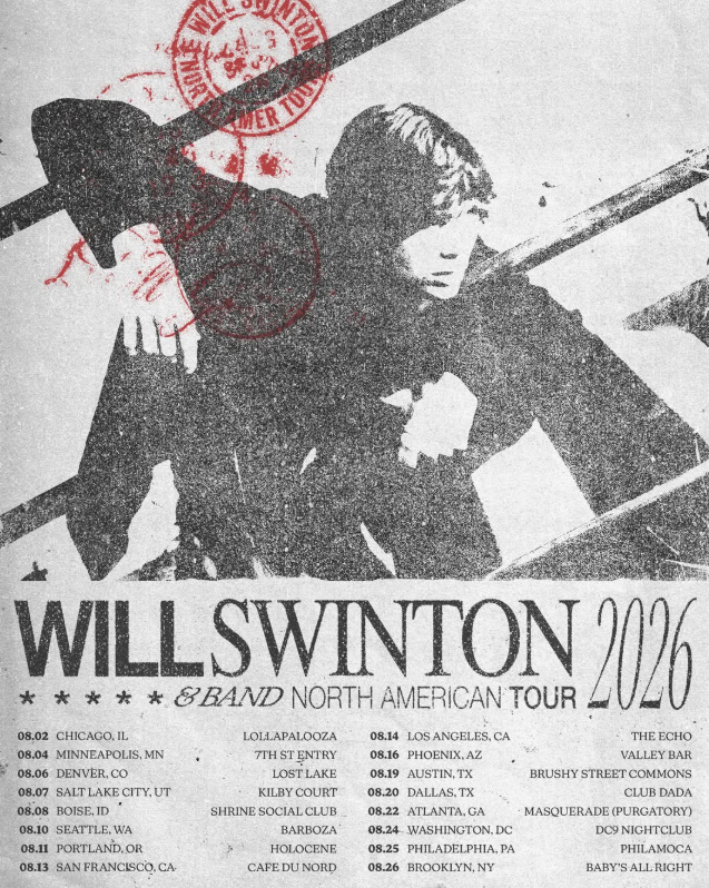 Flyer for Will Swinton & Band North American Tour