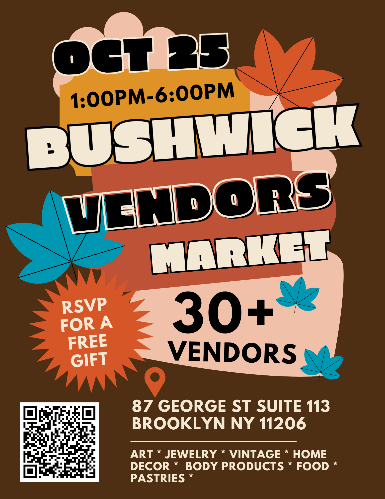 Flyer for Bushwick Vendors Market