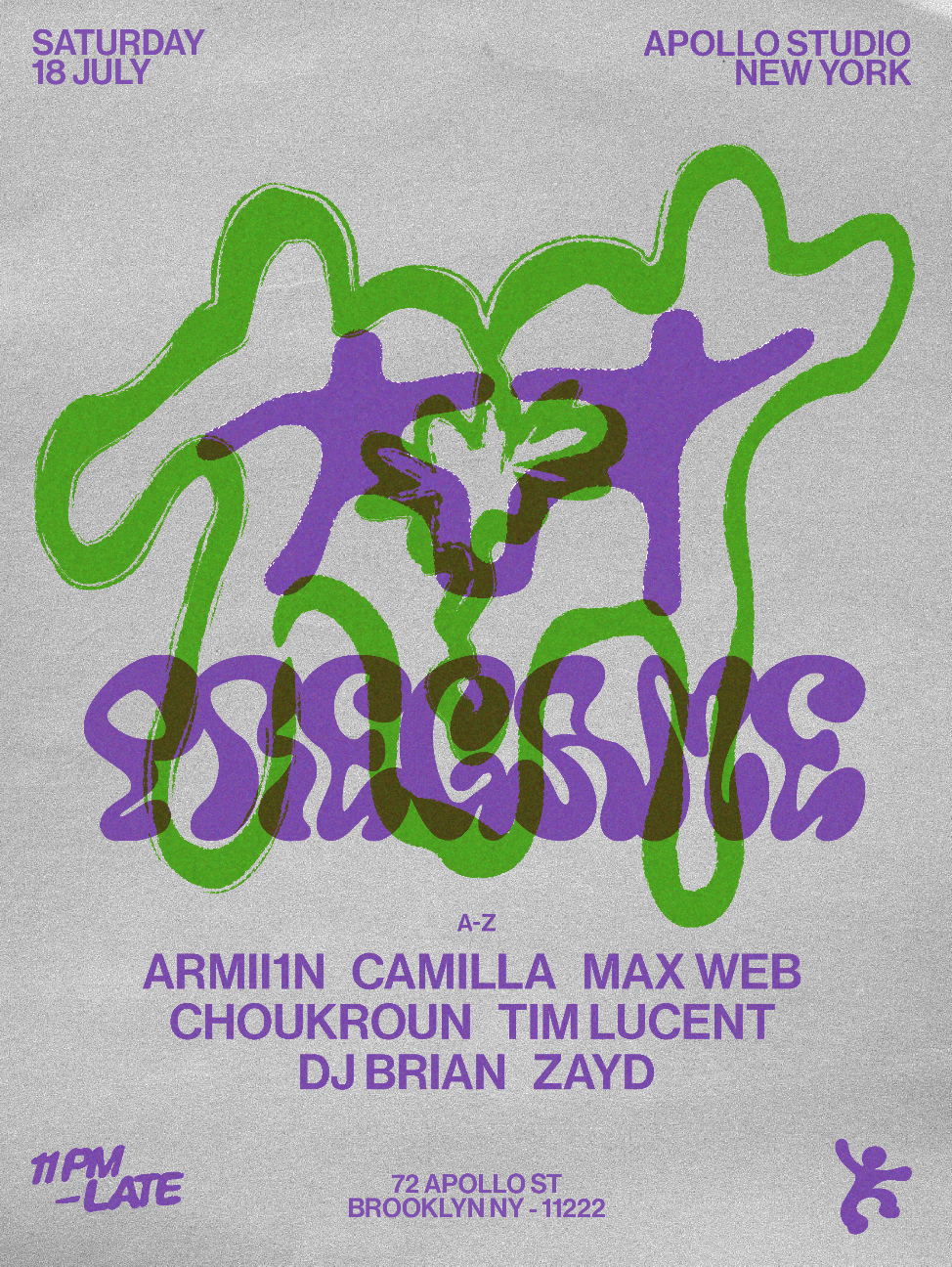 Flyer for Apollo Studio: Armi1n, Camilla, Max Web, ChouKroun, Tim Lucent, DJ Brian, Zayd