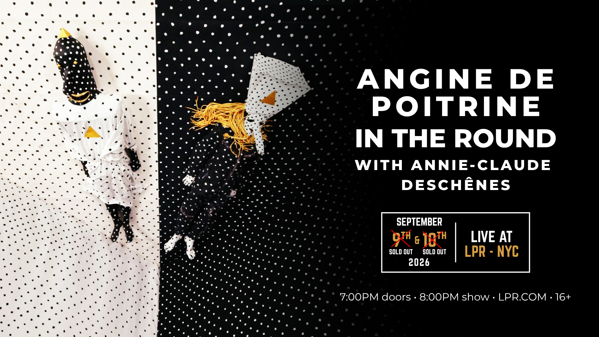Flyer for ANGINE DE POITRINE IN THE ROUND WITH ANNIE-CLAUDE DESCHÊNES