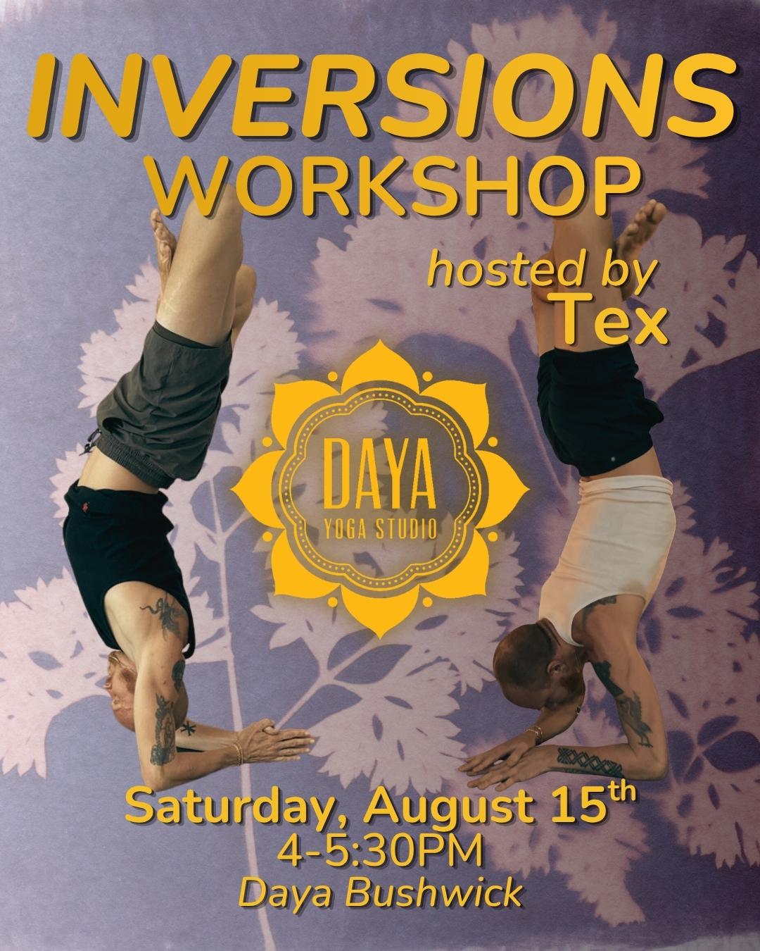 Flyer for Inversions Workshop hosted by Tex