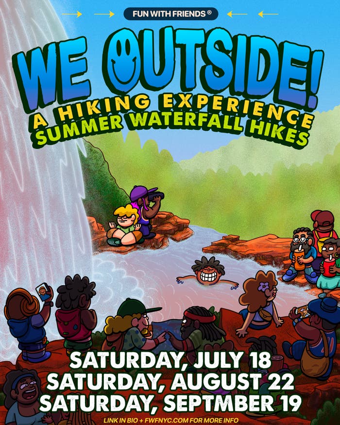 Flyer for WE OUTSIDE: A Hiking Experience- Summer Waterfall Series (Harriman State Park)