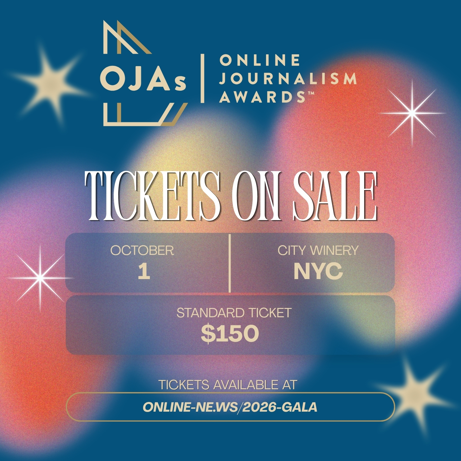 Flyer for Online Journalism Awards Gala