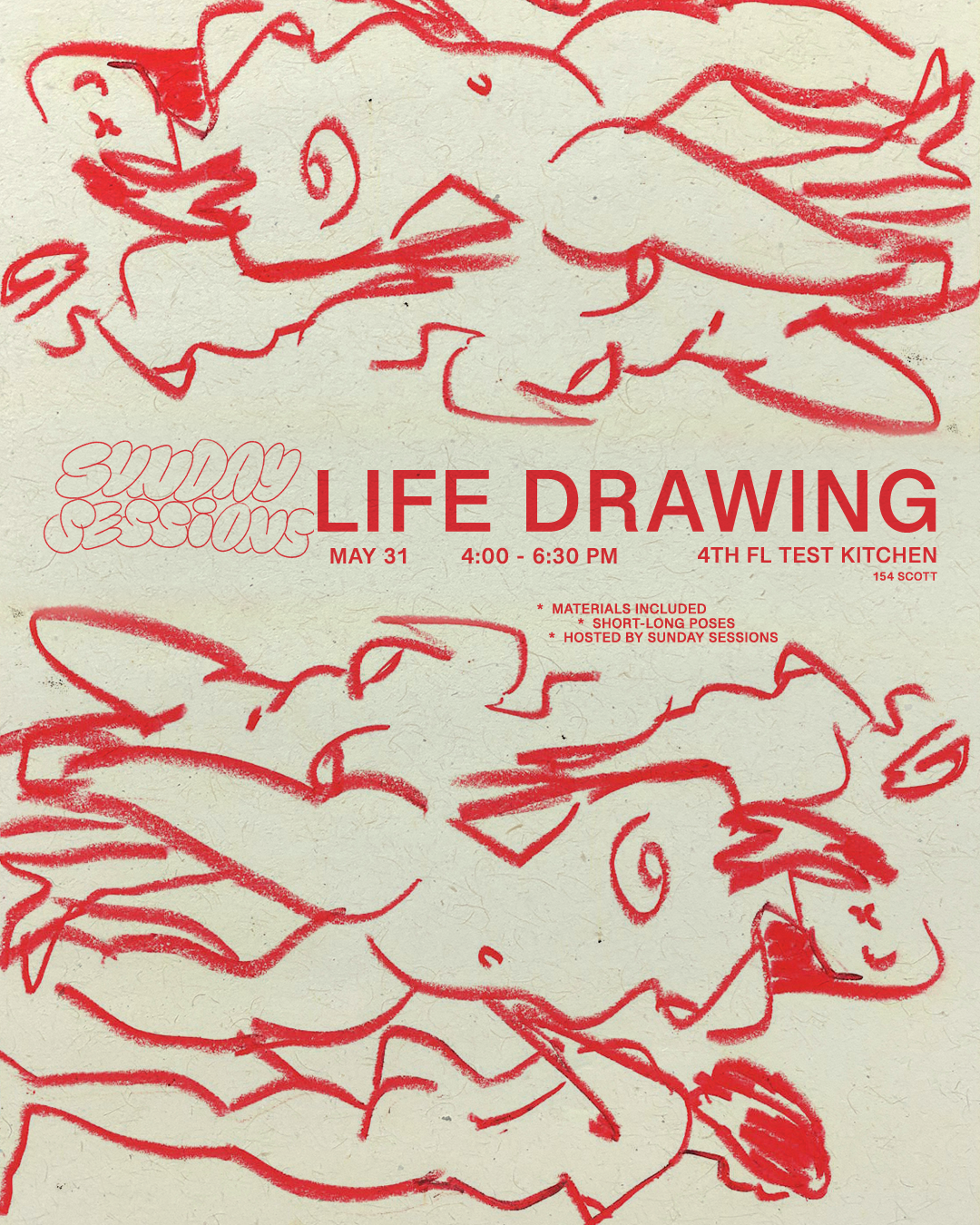 Flyer for LIFE DRAWING