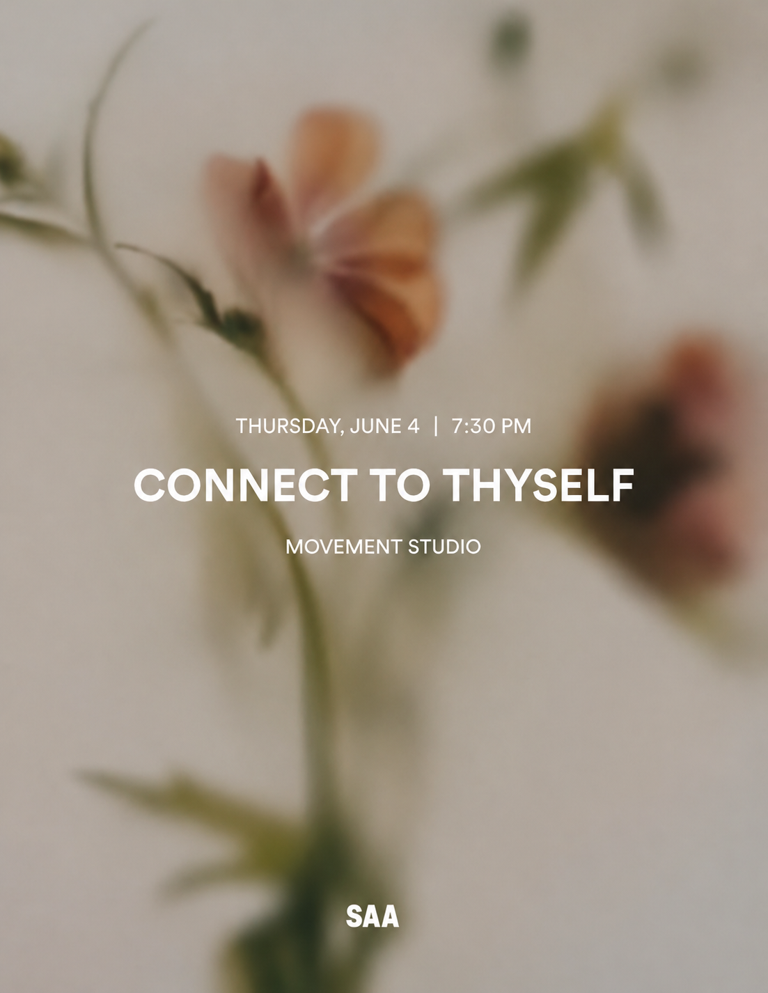 Flyer for Connect to Thyself