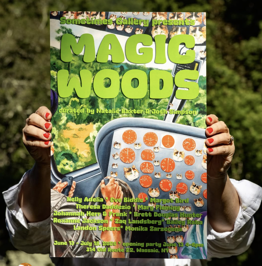 Flyer for MAGIC WOODS Art Exhibition