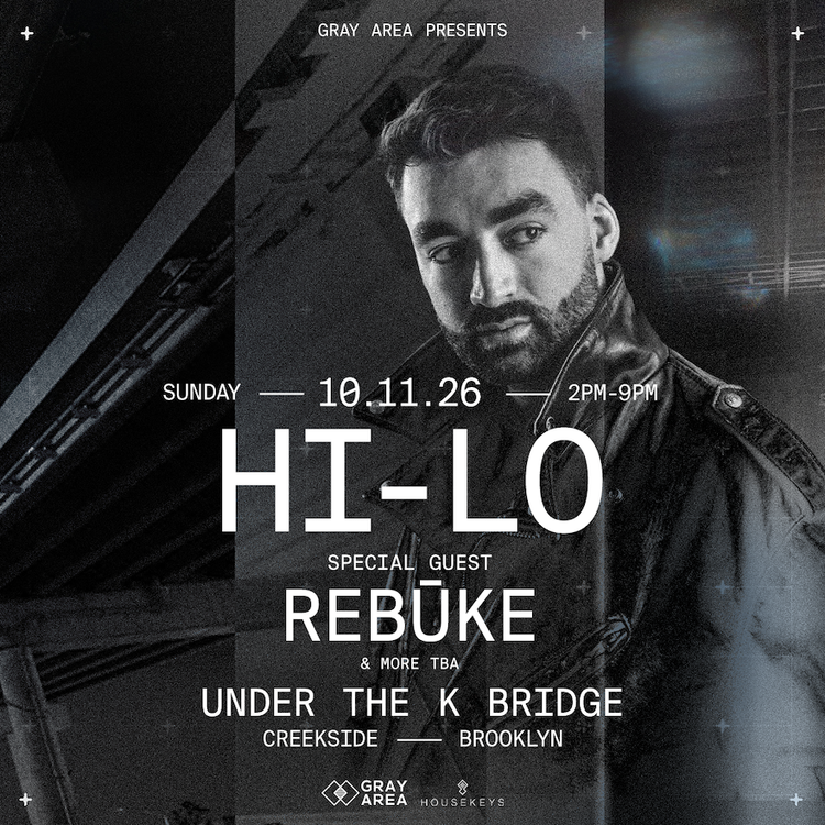 Flyer for HI-LO (Oliver Heldens) with Rebūke at Creekside Under the K Bridge Park