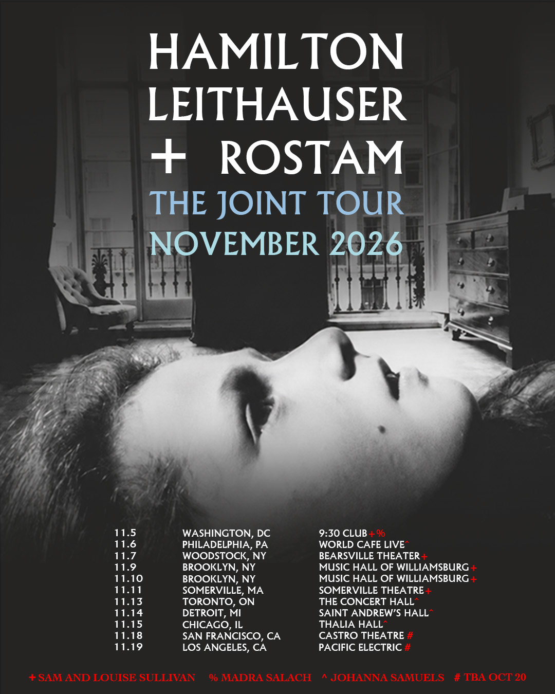 Flyer for Hamilton Leithauser + Rostam: The Joint Tour