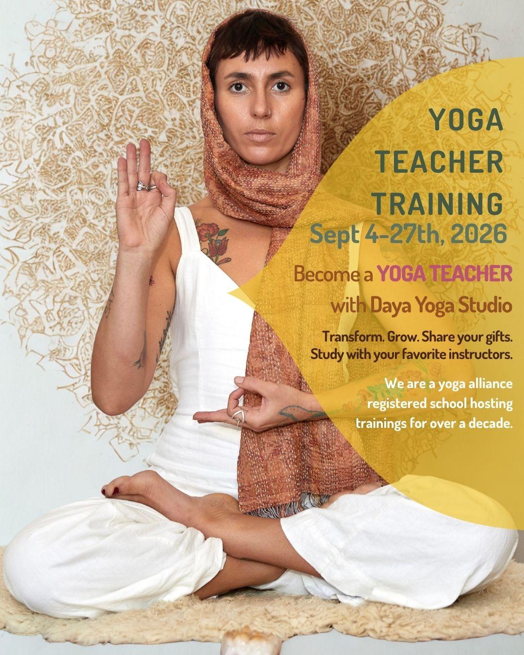 Flyer for Yoga Teacher Training