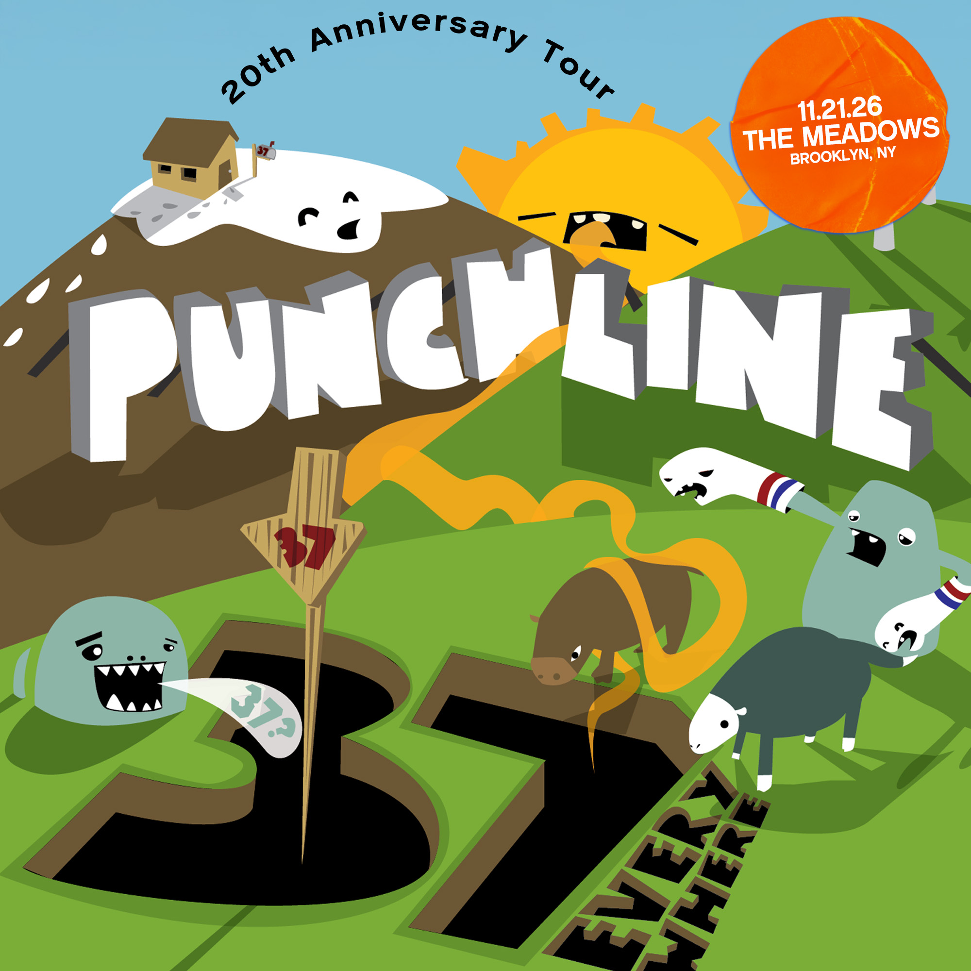 Flyer for Punchline - 20th Anniversary Tour
