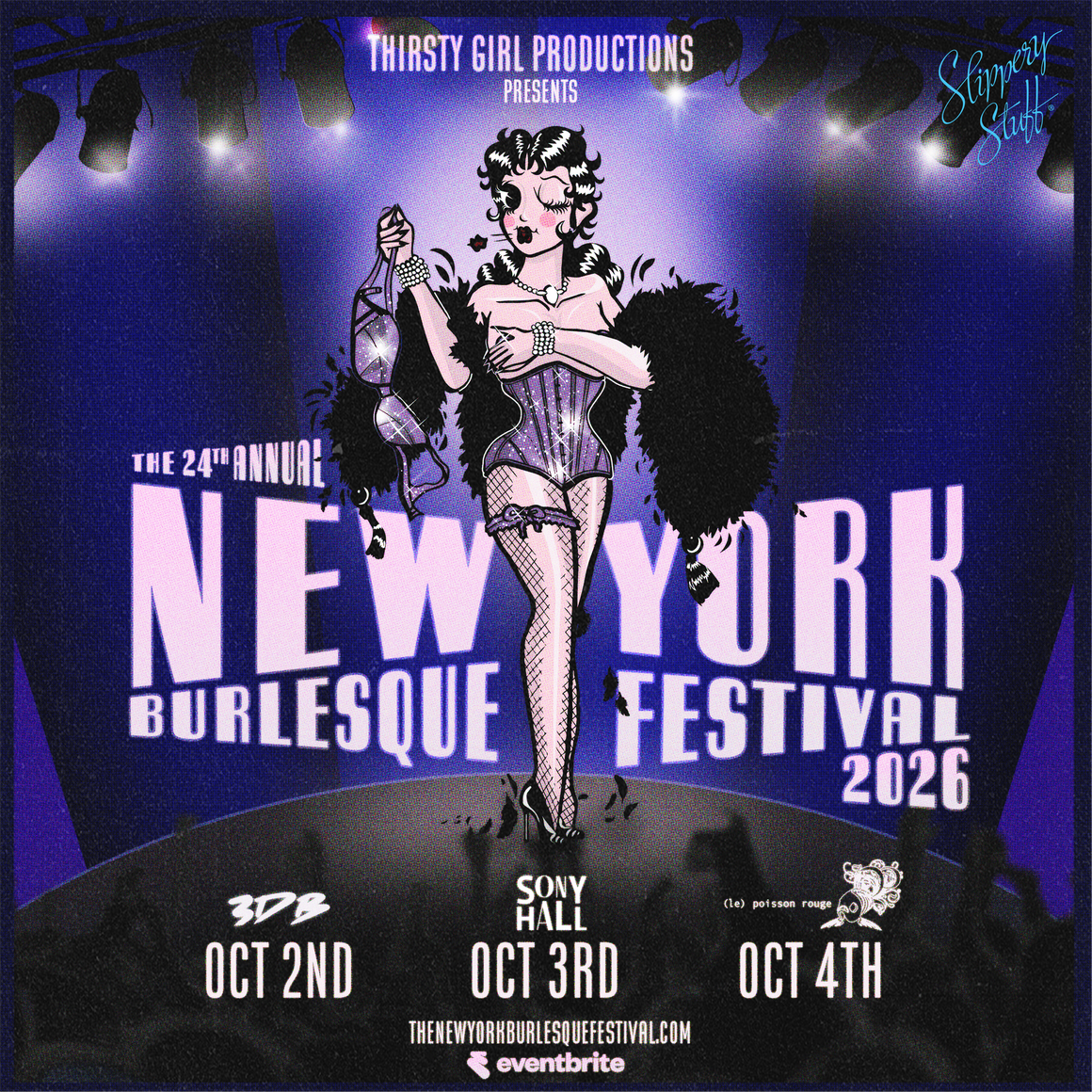 Flyer for The 24th Annual New York Burlesque Festival